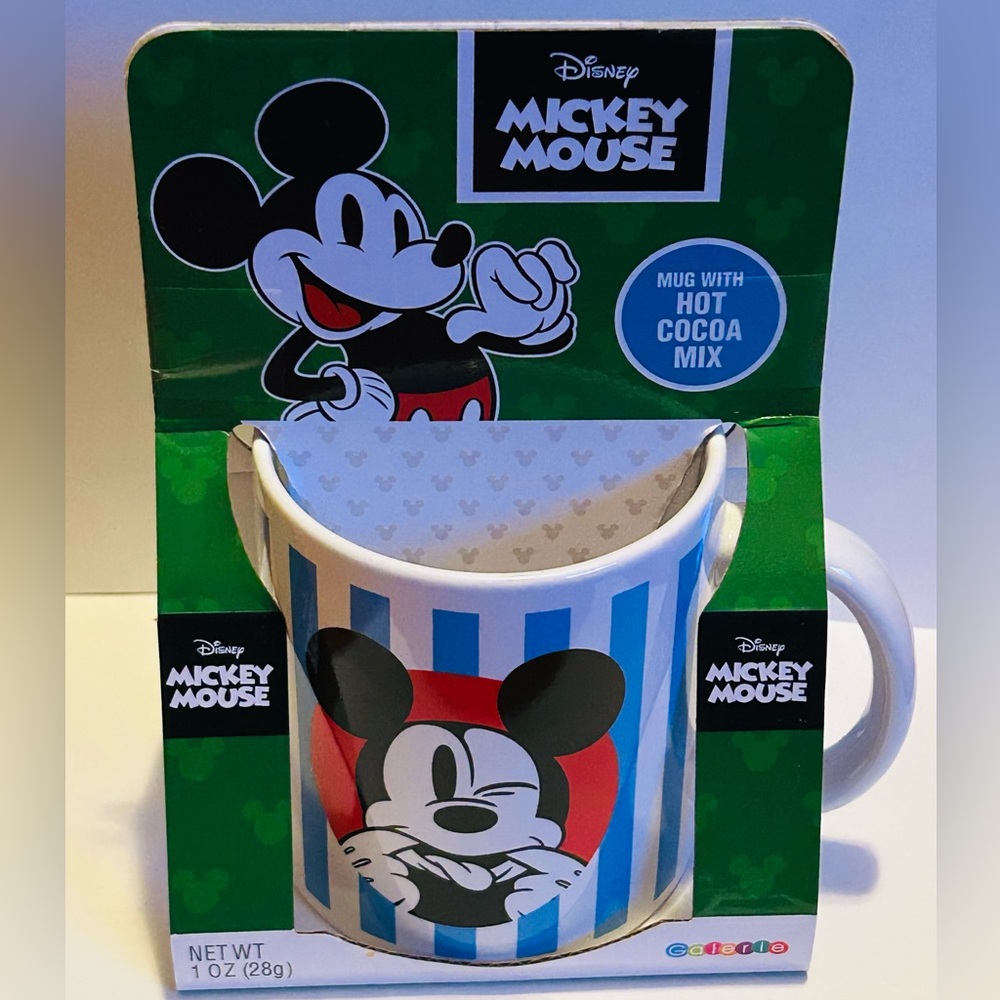 NEW!! Classic Disney Mickey Mouse Jumbo Mug With Hot Cocoa Gift Set- (NWT)